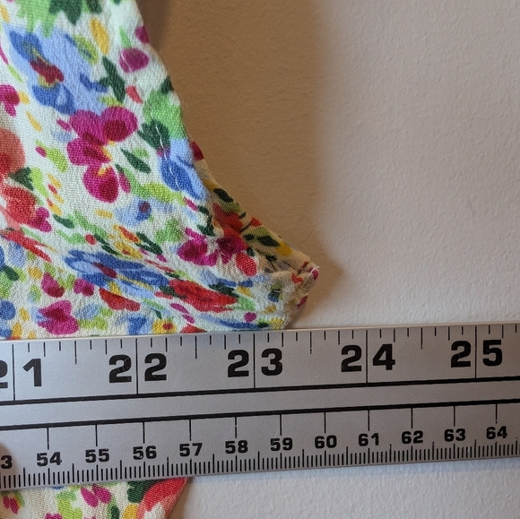 Vintage Coldwater Creek Button Up Floral Maxi Dress Shoulder Pads 16P 90s - Picture 11 of 11